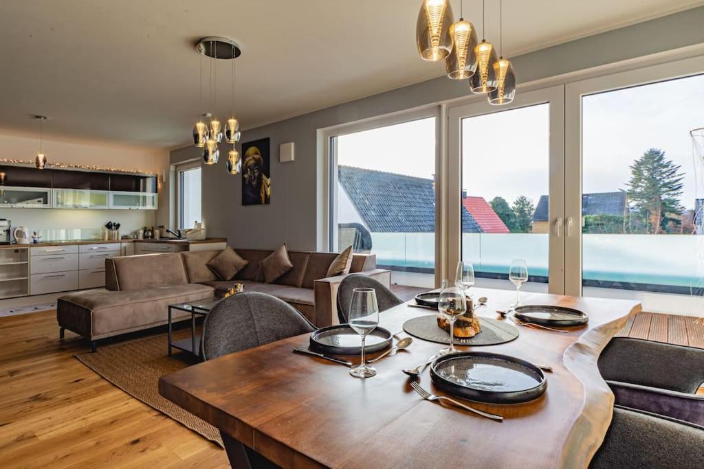 A&V Apartments Wunderschoene Penthouse Wohnung Мьорс Екстериор снимка